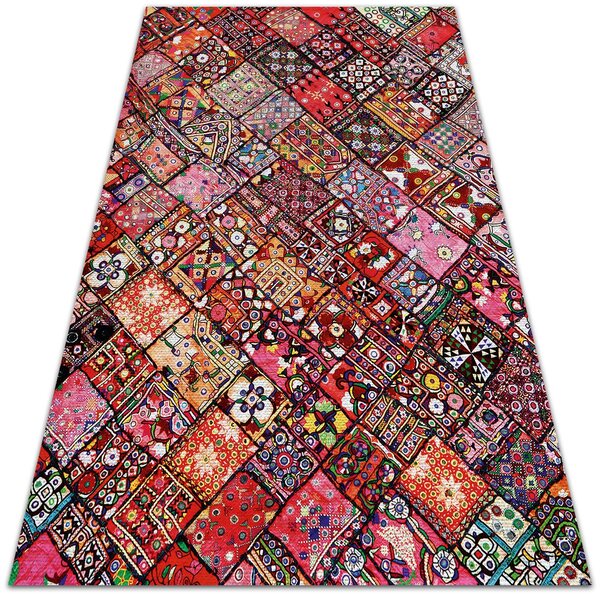 Dywan ogrodowy piękny wzór Patchwork mozaika